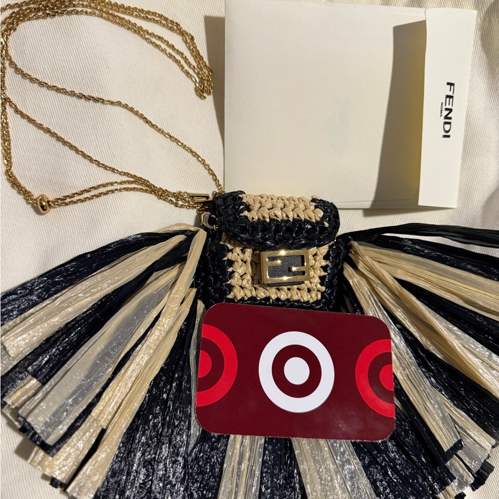 Fendi Black and Tan Fringe Mini Bag - Picture 10 of 10